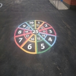 Traditional Play Area Game Markings in Blackbrook 1