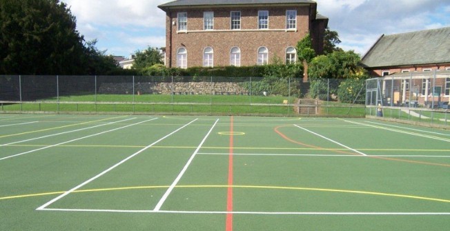 MUGA Basketball Markings in Bourton