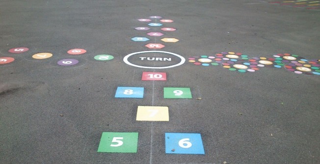 Playground Hopscotch Designs in Bagwyllydiart