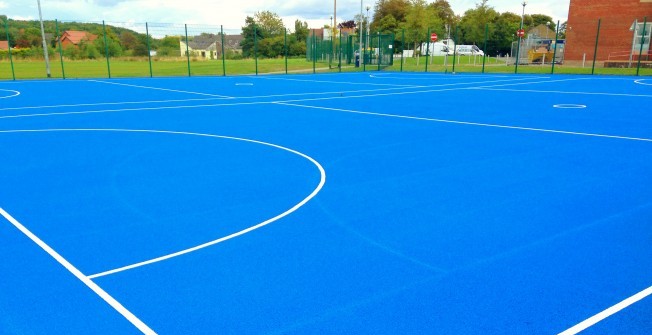 Playground Netball Court Painting in Ashley