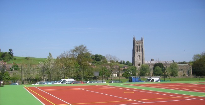 Multisport Court Line Marking in Broadstone