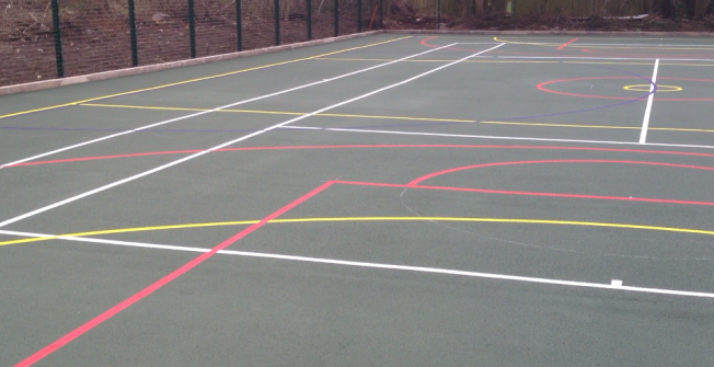 Soccer Line Marking in Bradley Green