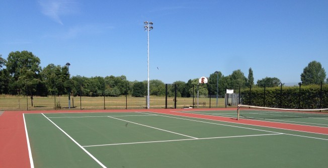 Tennis Line Markings in Assington