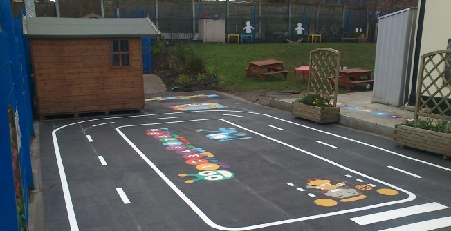 Thermoplastic Floor Markings in Broughton