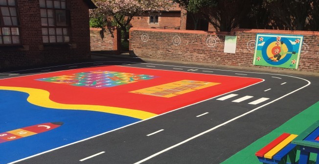 Creative Playground Painting in Broad Oak