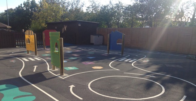 Outdoor Play Panels in Ash